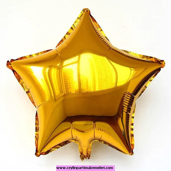 Gold Yıldız Folyo Balon